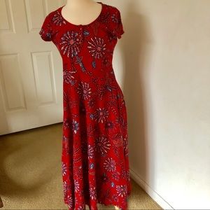 Chaps Midi Floral Dress size L